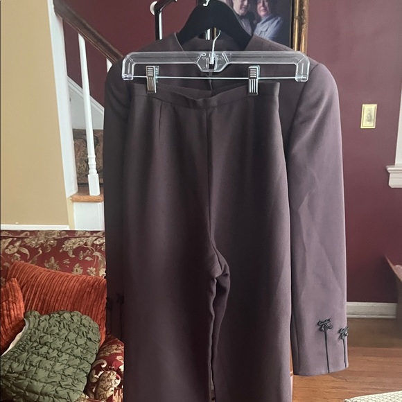 Pants - Elegant Brown Suit Set